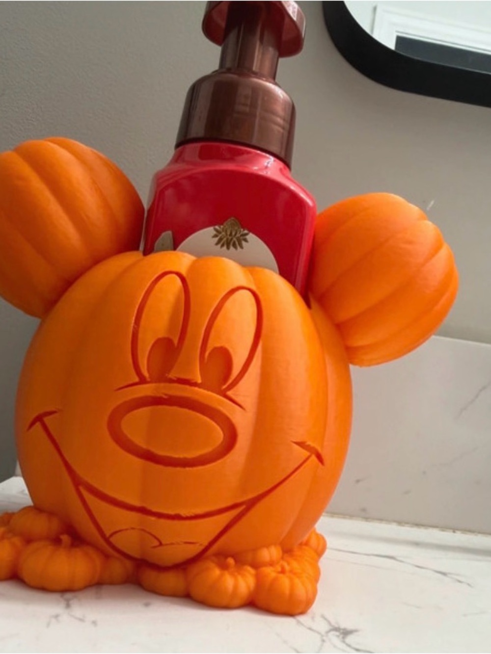 Mickey pumpkin Bath and Body works Soap holder